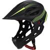 Oshhni Casco da Bici per Bambini Casco da Ciclismo alla Moda Comodo equipaggiamento Protettivo Casco Integrale Casco da Bicicletta per Bambini per Andare in, Nero Verde