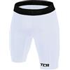TCA SuperThermal Compression Base Layer Pantaloncini Termici sotto Pantaloni per Uomo - Bianco (1x Tasca), XL