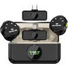 Yinker Mini microfono wireless Lavalier, microfono wireless Bluetooth per iPhone/Android/PC, microfono wireless per YouTube Vlog Streaming Twitch Facebook Live