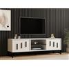 Hanah Home Supporto per TV, melammina, Bianco, Taglia Unica