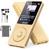 Ruizu Lettore MP3 da 64GB con Bluetooth 5.3, schermo da 1,8 Lettore musicale portatile, radio FM, registrazione vocale, EBook, Shuffle Single Loop, riproduzione audio video digitale 80H, leggero, supporto