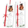 HOWAF 30pz Segnaposto Laurea Segnalibri Laurea Bigliettini Bomboniera Laurea, Disegno Gufo con Matite per Decorazione Tavolo Laurea, Decorazioni Laurea, Addobbi Laurea, Regalo Laurea Gadget Laurea