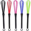 FDCGAS agitatore Parrucchiere Frusta - 5 PCS tinture per Capelli Frusta Mixer agitatore Parrucchiere Strumento Frusta plastica Salone Barbiere Parrucchiere colorante per Capelli Frusta（5 Colori）