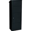 Renz Mefa 457101M - Cassetta postale in legno di faggio con serratura, 1021 x 409 x 326 mm, colore: Nero