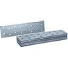 HELPMATE - Lamiere forate 40x160 mm - 12 pezzi - zincate | Giunti per legno passivati e bruniti - protetti dalla corrosione, fori preforati e facile installazione