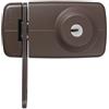 Abus 532771 7035 B - Serratura per porta con cilindro interno ed esterno e gancio di sicurezza, colore: Marrone