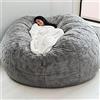 Sunydog Copertura Poltrona Bean Bag, Casa Spugna Letto Pouf, Grande Divano Rotondo Morbido, Fodere Senza Imbottitura