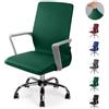 Eozakavod Coprisedia da ufficio Computer Coprisedia Coprisedili in simplismo Stile Moderno Elasticizzato Coprisedili rimovibile, per sedia girevole da ufficio con braccioli(sedia non inclusa)(Verde,S)