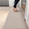 DEXI Tappeto Cucina 60x90cm+60x180cm, Set di 2 Tappeti Cucina Antiscivolo Lavabile, Tappetino Passatoia Assorbente e Antimacchia per Corridoio, Beige
