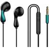 Luojuny Auricolare a bassa frequenza profonda Isolamento senza perdita di rumore cablato Cancellazione del rumore Suono chiaro Cuffie sportive Cuffie intrauricolari per bassi pesanti per Oppo Huawei