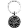 CQHODFYA Portachiavi 7 Arcangeli Sigillo da Uomo Donna,Portachiavi con Anello,Porta Chiavi In Acciaio Inox,Portachiave Argento Regalo con Portagioie
