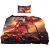 CHENGHUO Leclerc F1 Drivers, copripiumino per bambini, federa per cuscino 80 x 80 cm, regalo per bambini e ragazzi singolo D, 155 x 220 cm + 80 x 80 cm x 1)