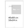 Pix FRAMES Cornice Foto 40x60 cm - Porta Foto da Parete in Legno - Elegante Cornici da Muro - Classico Quadretti Moderno Portafoto - Bianco