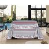 IlGruppone Telo Arredo Made in Italy in Cotone Grandfoulard Copritutto Copridivano Copriletto-Teli Sofà Arredatutto-Drappeggio-Arazzo-Copridivano Grand Foulard Letto - Singolo - Polare Rosso