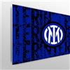 fan decor Licensed Décor Testiera per letto singolo FC Internazionale Milano, regolabile, 100 cm (larghezza) x 75 cm (altezza), con stemma a strati, prodotto con licenza ufficiale