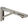 SOTECH 1 paio Staffe da parete pieghevoli in vero acciaio inox (250 x 121 mm) Staffe per mensole caricabili fino a 150 kg di SOTECH