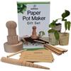 Evanmore Set da giardinaggio per vasetti di carta, tutto ciò di cui hai bisogno per creare vasi biodegradabili per piante e piantine di vecchi giornali e piantine, kit per piantine, senza plastica