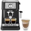 DeLonghi EC260.BK Stilosa Macchina da Caffe' Sistema Manuale Potenza 1100 W Capacita' 1 Litro Cappuccino System Nero-Inox