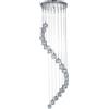 Searchlight Ice Cube 20Lt Multi-Drop Pendant - Metallo cromato e vetro