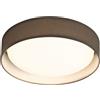 Searchlight Gianna Flush - Diffusore in tessuto grigio e acrilico