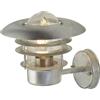 Searchlight x Conrad Applique da esterno - Argento zincato e vetro trasparente