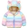 ACMEDE Giubbotto Bambini Invernale, Bambina Piumino con Cappuccio Cappotto Snowsuit Antivento Autunno Inverno Carino Giacca Caldo Bimba Bambino Giubbotto Imbottito Outwear per 1-6 Anni