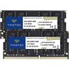 Timetec 64GB KIT (2x32GB) DDR4 3200MHz PC4-25600 Non-ECC Unbuffered 1.2V CL22 2Rx8 Dual Rank 260 Pin SODIMM Compatibile con AMD e Intel Gaming Laptop Notebook PC Computer Memoria RAM Modulo Upgrade