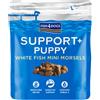 Fish4dogs Fish4Dog Premi Snack per Cuccioli Puppy Support+ Puppy White Fish Morsels Digestion 150 g