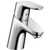 hansgrohe Focus 04370000 - Rubinetto moderno per lavabo da bagno, facile da pulire, 1 maniglia da 12,7 cm, cromato