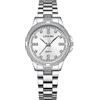RORIOS Coppia Orologi Uomo Donna Orologio Acciaio Inossidabile Business Analogico Quarzo Orologio da Polso Impermeabile Luminosi Orologio Bianco B