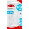 NUK 10125018 First Choice+ - Tettarella anticolica per biberon, in silicone, forma ortodontica, per bambini dai 6 ai 18 mesi, set da 2