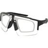 Crullé Photochromic Bike C1 | Occhiali da Sole Graduati o Non Graduati | Prova Online | Unisex | Plastica | Mascherina | Nero | Adrialenti