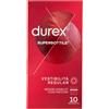 Durex Supersottile Vestibilità Regolare Preservativi Sottili, 10 Profilattici