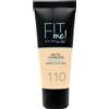 Maybelline Fondotinta Coprente Opacizzante Fit Me Matte & Poreless 110 - porcelain