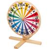 Small Foot 6251 Ruota della Fortuna small foot in legno, per giocare alla lotteria, giochi di parole o eventi, a partire da 5 anni