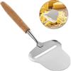 Uadme Affettatrice per Formaggio, Affettatartufi Acciaio Inox Portatile Coltello da Formaggio con Manico Legno Raschietto per Formaggio a Blocchi Torte Prosciutto Pizza Formaggio a Pasta Molle e Dura