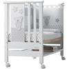 AZZURRA DESIGN Lettino Co-Sleeping Azzurra Design Contact Art Bianco con Materasso