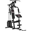 DecHome Stazione Fitness Multifunzione Power Tower con Pesi fino 45kg e Panca Imbottita 135x103x210cm - 177-A91