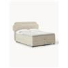 Westwing Collection Letto boxspring con vano contenitore Enrica - Beige