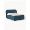 Westwing Collection Letto boxspring con vano contenitore Enrica - Blu