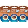 Vaseline Lip Therapy Cocoa Burro, balsamo per labbra nutriente per un'idratazione ottimale, burro di cocoa (confezione da 3)