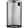 Les Collectors Pattumiera da cucina a pedale N°875, Acciaio inox, Capacità 40 L, Compatibile con sacchi 50 L, Compatta, Chiusura silenziosa, Secchio estraibile, Finitura opaca, Inox