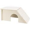 TRIXIE 'Casa per Piccoli Animali Senza staffe e Chiodi per porcellini d'India e Conigli Nani Haus Bent, Sistema a Incastro, Conigli/porcellini d'India, 40 × 18 × 23 cm - 61242