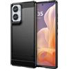 BCASE CUSTODIA B-CASE TPU SILICONE COVER CASE PER MOTOROLA MOTO G85 5G CARBON METAL BLACK