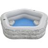 Bestway Piscina gonfiabile TruPrint effetto pietra da 213x206x53 cm