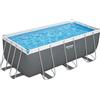 Bestway Piscina base struttura e liner rettangolare Power Steel da 412x201x122 cm