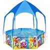 Bestway Piscinetta con parasole UV Careful Splash-in-Shade blu da 183x51 cm