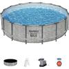Bestway Set piscina da 488x122 cm effetto pietra