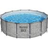 Bestway Piscina solo struttura effetto pietra - 427x122 cm