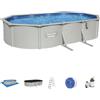 Bestway Set piscina Hydrium grigia da 610x366x122 cm